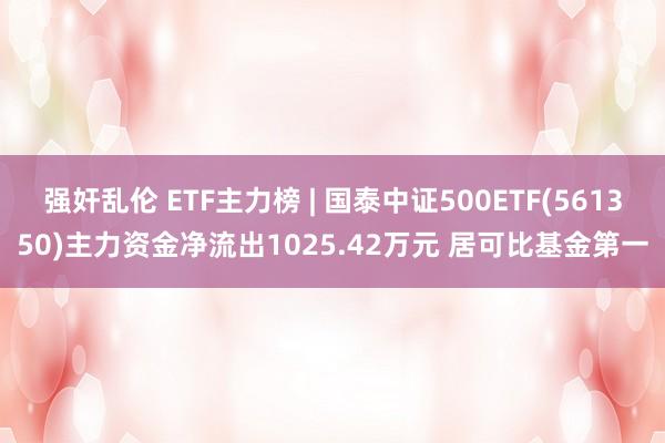 强奸乱伦 ETF主力榜 | 国泰中证500ETF(561350)主力资金净流出1025.42万元 居可比基金第一