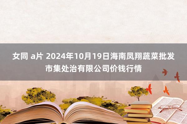 女同 a片 2024年10月19日海南凤翔蔬菜批发市集处治有限公司价钱行情