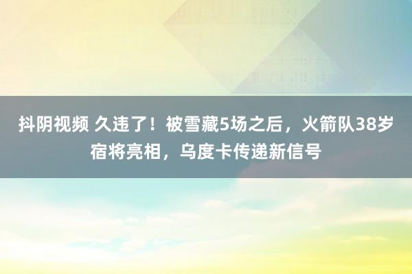 抖阴视频 久违了！被雪藏5场之后，火箭队38岁宿将亮相，乌度卡传递新信号