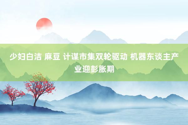 少妇白洁 麻豆 计谋市集双轮驱动 机器东谈主产业迎彭胀期