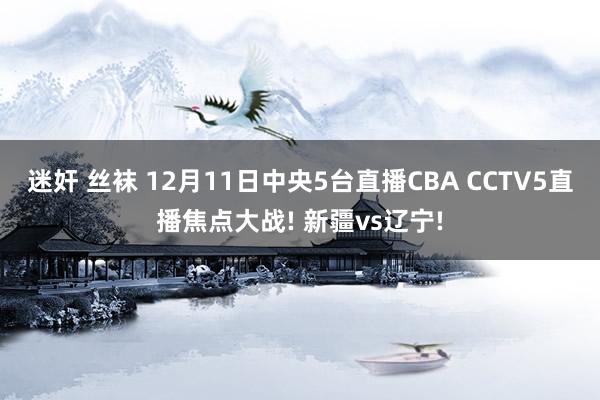 迷奸 丝袜 12月11日中央5台直播CBA CCTV5直播焦点大战! 新疆vs辽宁!