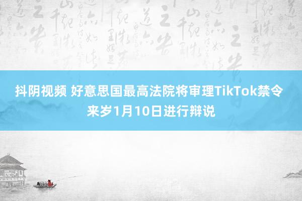 抖阴视频 好意思国最高法院将审理TikTok禁令 来岁1月10日进行辩说